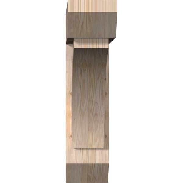 Thorton Slat Smooth Bracket W/ Offset Brace, Douglas Fir, 7 1/2W X 30D X 30H